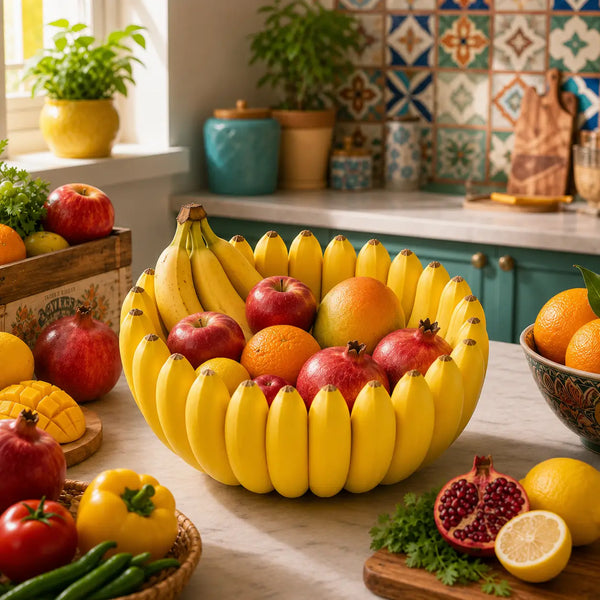 Banana Bowl – Fruit & Vegetable Storage Organizer for Kitchen, Dining Table