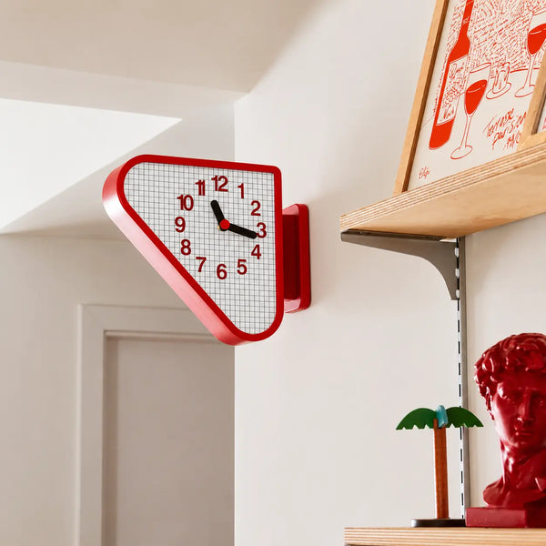 Dual Sided Triangular Wall Clock