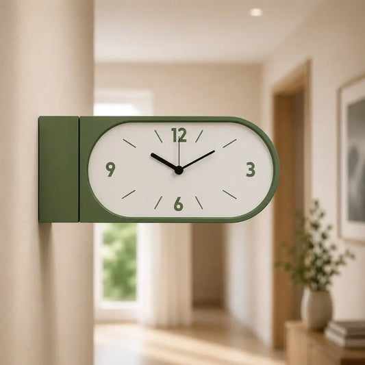 Dual Sided Perch Wall Clock