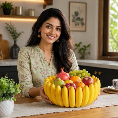 Banana Bowl – Fruit & Vegetable Storage Organizer for Kitchen, Dining Table
