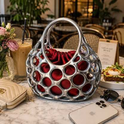 Premium 3D Printed Geometric Luxury Handbag
