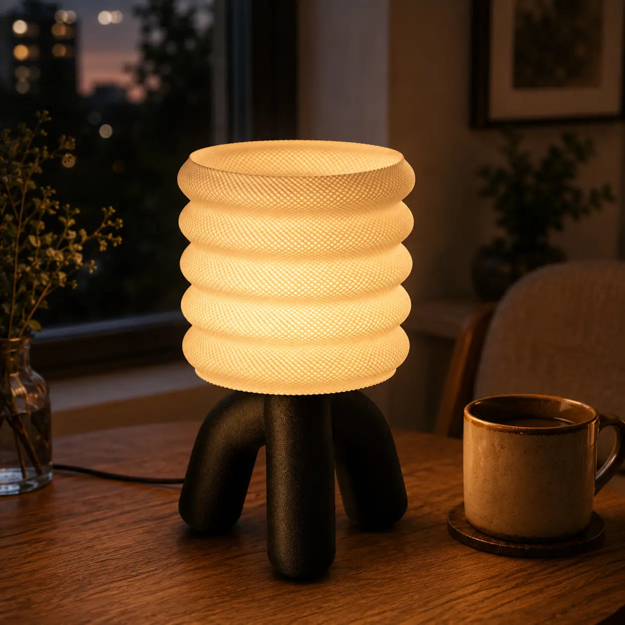 Ripple Glow Table Lamp for Cozy Spaces