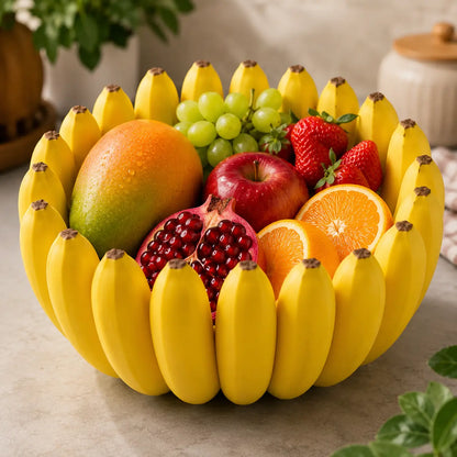 Banana Bowl – Fruit & Vegetable Storage Organizer for Kitchen, Dining Table