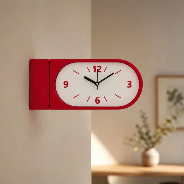 Dual Sided Perch Wall Clock