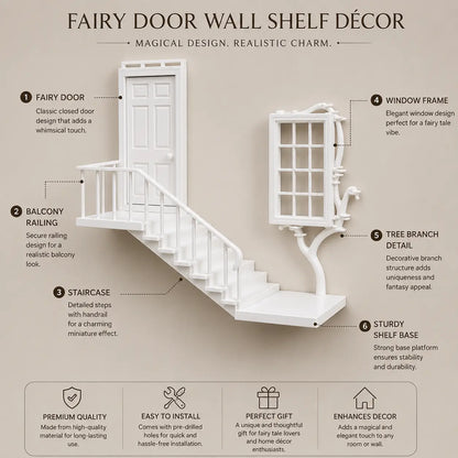 Fairy Door Wall Shelf Décor – Touch of Magic to Your Walls