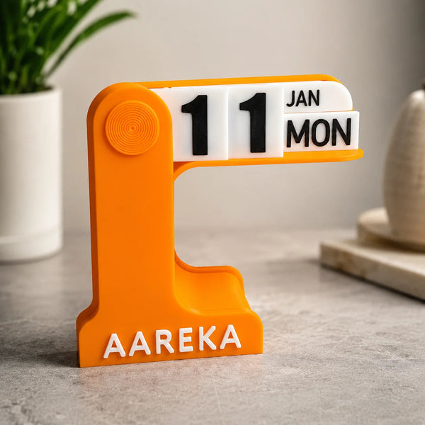 Custom Retro Perpetual Desk Calendar