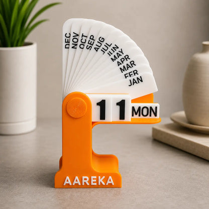 Custom Retro Perpetual Desk Calendar