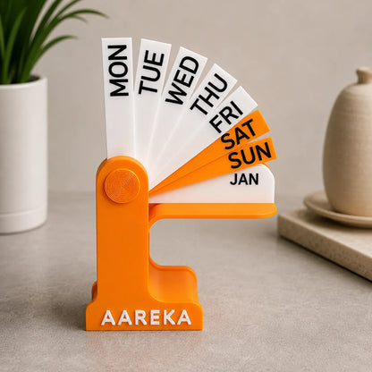 Custom Retro Perpetual Desk Calendar