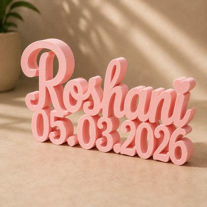 Personalized Name With Date For Birthday, Marriage, Anniversary